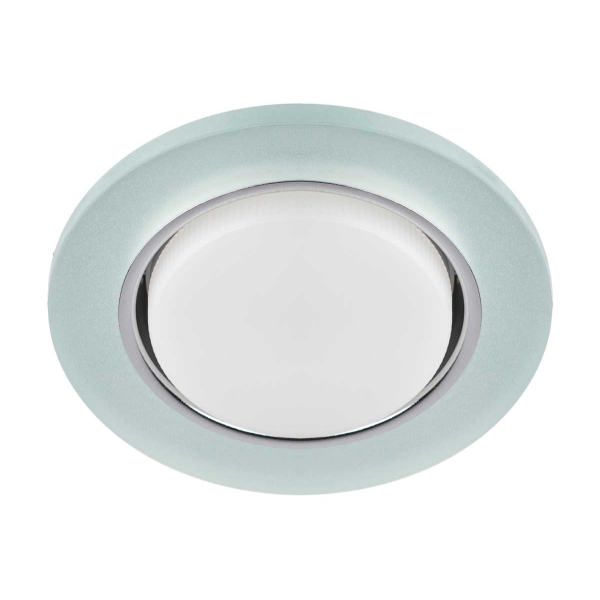 Светильник встраиваемый cо светодиодной подсветкой ЭРА DK LD51 FR под лампу GX53 белый матовый Б0057465