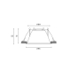 Встраиваемый светильник Hesby Lighting Hesby Odda IP20,10Вт, GU5.3, белый HSBL_0114