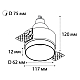 Встраиваемый светильник Italline DL 2248 white