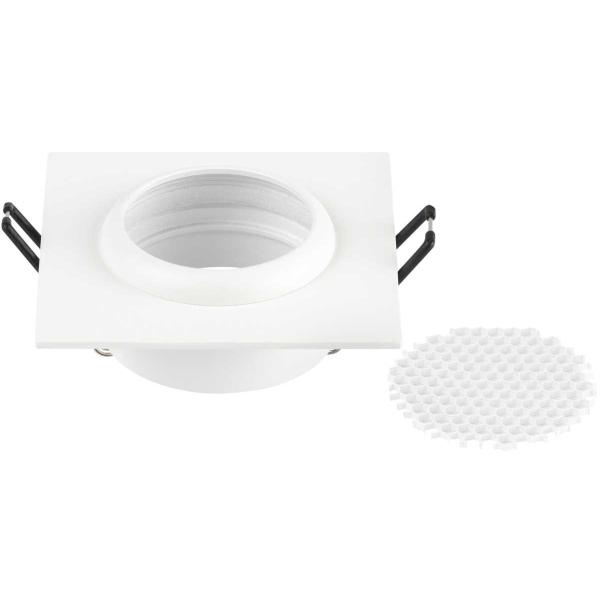 Светильник встраиваемый алюминиевый ЭРА KL110 WH под лампу MR16 GU5.3 белый матовый Б0061529