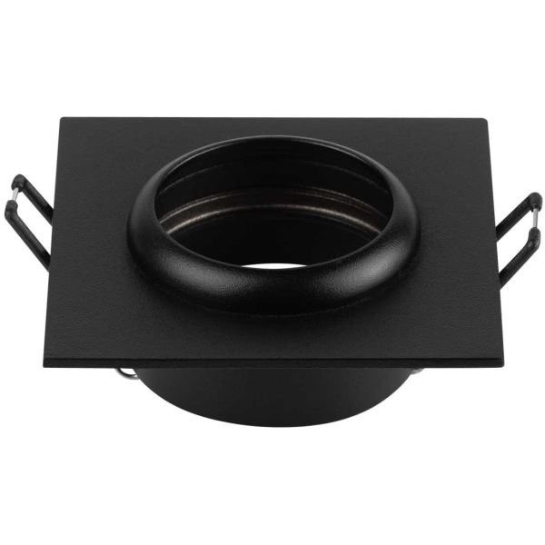 Светильник встраиваемый алюминиевый ЭРА KL110 BK под лампу MR16 GU5.3 черный матовый Б0061530