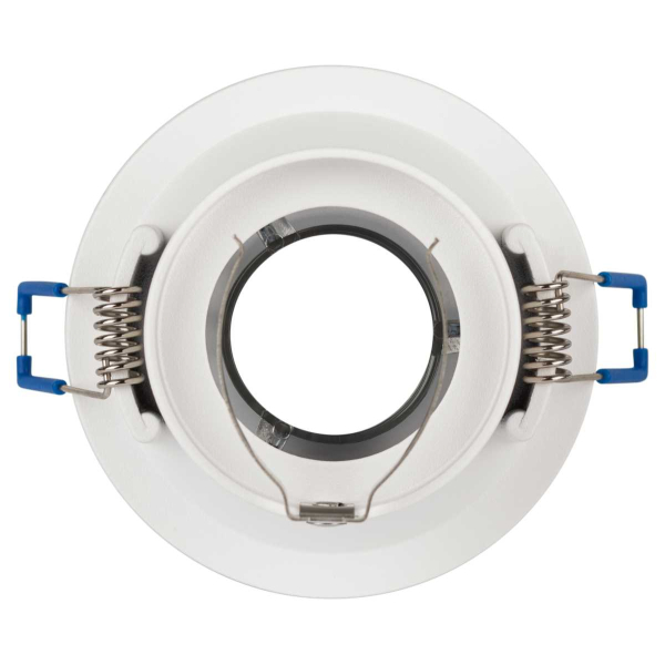 Светильник встраиваемый декоративный ЭРА KL103 WH/GD под лампу MR16 GU5.3 белый/золото Б0056351