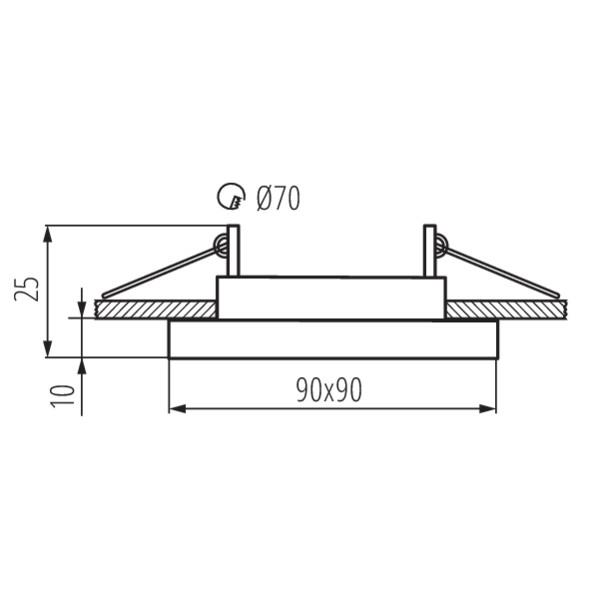 Точечный светильник Kanlux CEMIN DTL-GR 27230 Точечный светильник Kanlux CEMIN DTL-GR 27230