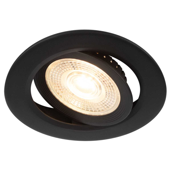 Светильник светодиодный встраиваемый ЭРА KL LED 25A-5 3K BK 5Вт 3000К круглый поворотный черный Б0068164