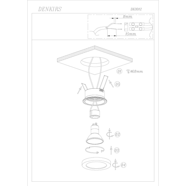 Встраиваемый светильник Denkirs DK3012-AL