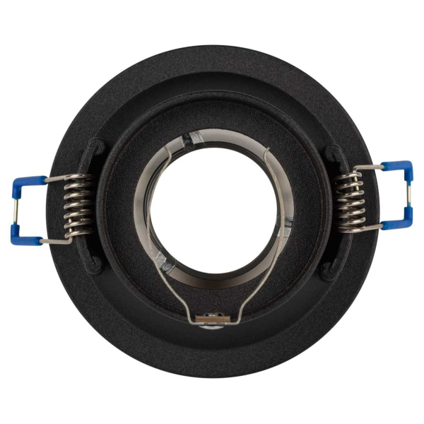 Светильник встраиваемый декоративный ЭРА KL103 BK/GD под лампу MR16 GU5.3 черный/золото Б0056357