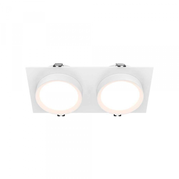 Встраиваемый светильник Maytoni Technical Hoop DL086-02-GX53-SQ-W Встраиваемый светильник Maytoni Technical Hoop DL086-02-GX53-SQ-W