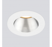 Встраиваемый светодиодный светильник Elektrostandard 25023/Led 7W 4200K WH/SL белый/серебро a056772