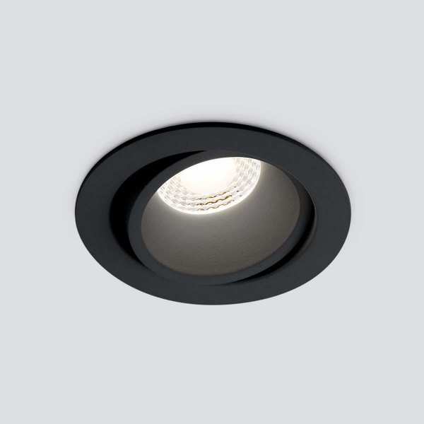 Встраиваемый светодиодный светильник Elektrostandard 15267/LED 7W 4200K черный/черный a055722 Встраиваемый светодиодный светильник Elektrostandard 15267/LED 7W 4200K черный/черный a055722