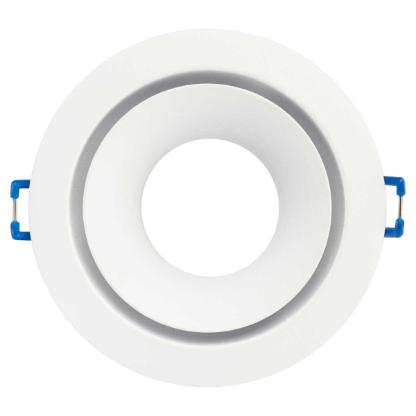 Светильник встраиваемый алюминиевый ЭРА KL100 WH под лампу MR16 GU5.3 белый Б0055584