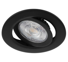 Светильник светодиодный встраиваемый ЭРА KL LED 25A-5 3K BK SET 10 5Вт 3000К круглый поворотный черный набор 10 шт Б0070935