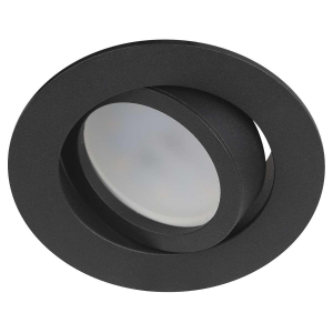 Светильник встраиваемый алюминиевый ЭРА KL86 BK SET 5 под лампу MR16 GU5.3 черный набор 5 шт Б0070927