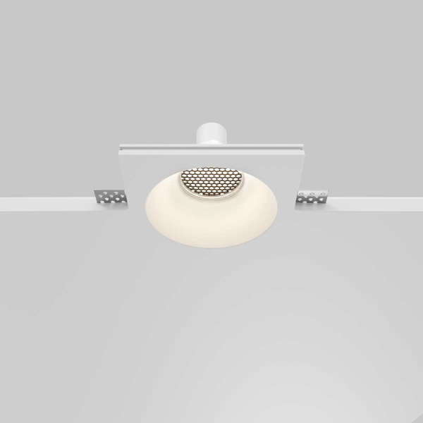 Встраиваемый светильник Maytoni Technical Downlight Gyps Modern DL129-GU10-01-W