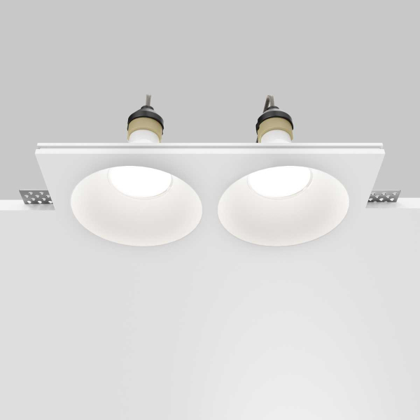 Встраиваемый светильник Maytoni Technical Downlight Gyps Modern DL129-GU10-02-W