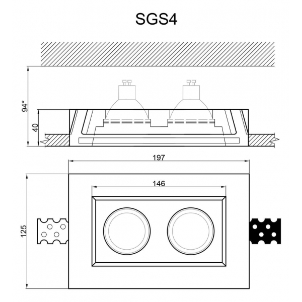 Встраиваемый светильник Artpole SGS4 Встраиваемый светильник Artpole SGS4