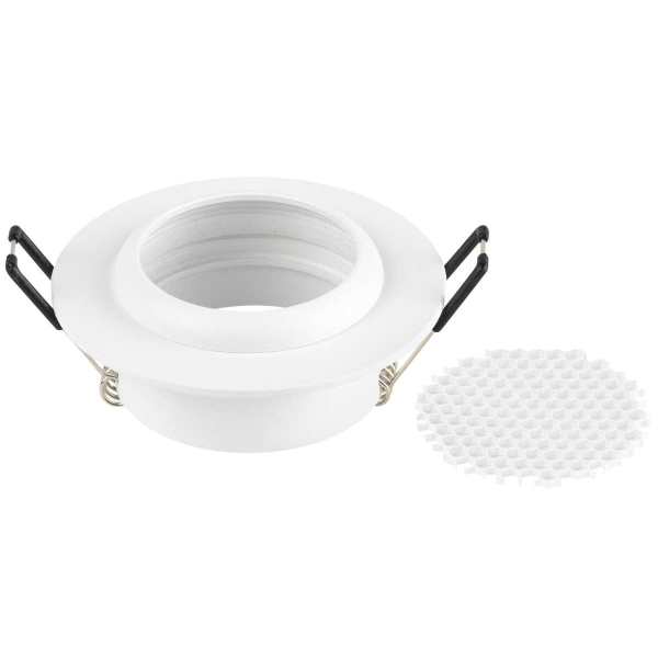 Светильник встраиваемый алюминиевый ЭРА KL109 WH под лампу MR16 GU5.3 белый матовый Б0061823