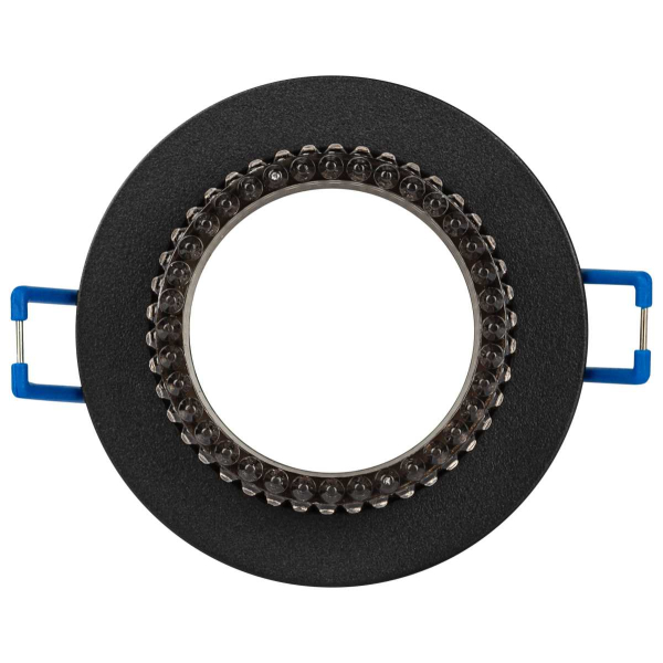 Светильник встраиваемый декоративный ЭРА DK109 BK/GR под лампу MR16 GU5.3 черный/серый Б0058420