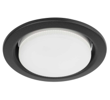 Светильник встраиваемый ЭРА KL35 SBK (к) Set 10 под лампу GX53 черный матовый с термокольцом набор 10 шт Б0071343