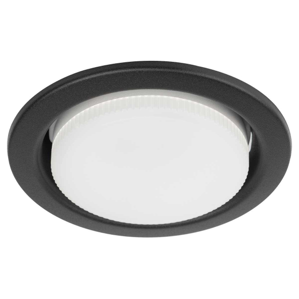 Светильник встраиваемый ЭРА KL35 SBK (к) Set 10 под лампу GX53 черный матовый с термокольцом набор 10 шт Б0071343