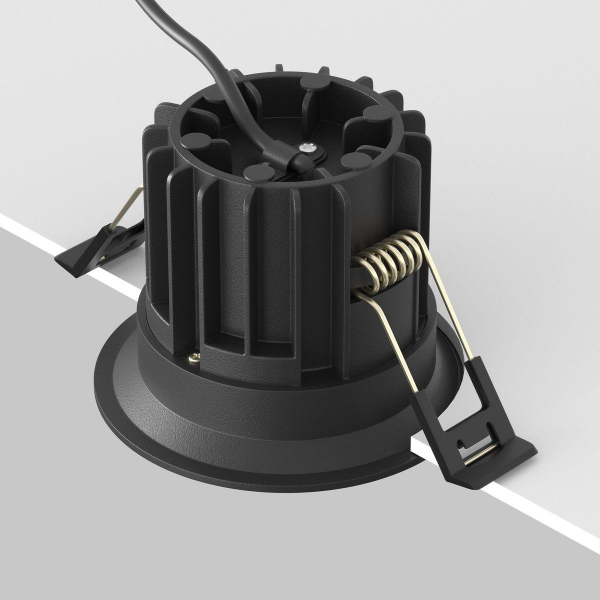 Встраиваемый светодиодный светильник Maytoni Technical Round DL058-12W-DTW-B Встраиваемый светодиодный светильник Maytoni Technical Round DL058-12W-DTW-B