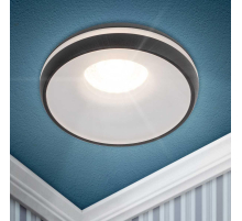 Светильник встраиваемый декоративный ЭРА DK100 BK под лампу MR16 GU5.3 черный Б0055589