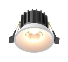 Встраиваемый светодиодный светильник Maytoni Round DL058-12W3K-W