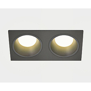 Встраиваемый светильник Italline IT08-8013 black 3000K 2 шт + IT08-8015 black