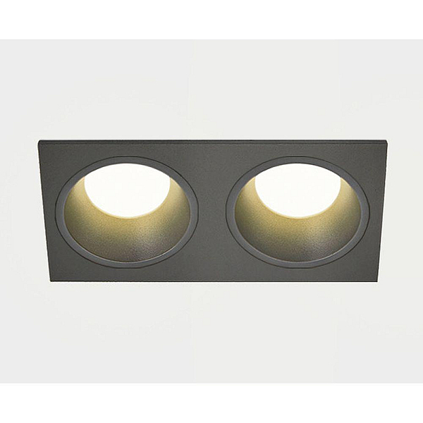 Встраиваемый светильник Italline IT08-8013 black 3000K 2 шт + IT08-8015 black