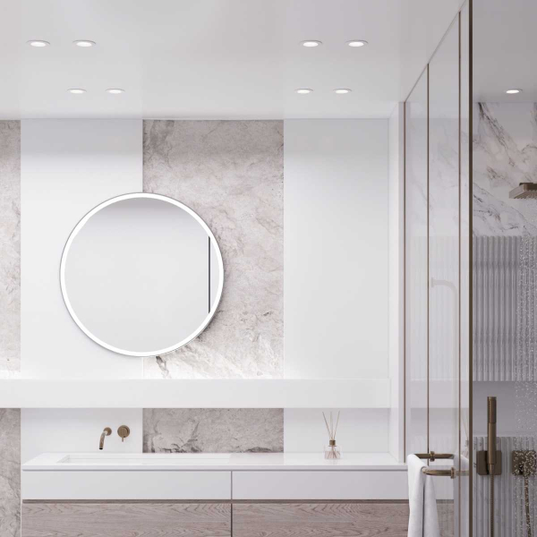 Светильник встраиваемый Elektrostandard City (25060/01) GU10 белый IP44 a070142