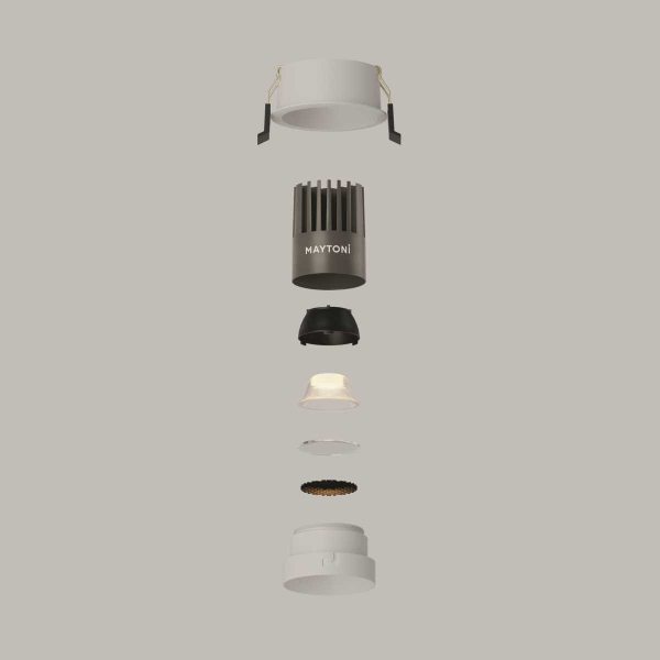 Встраиваемый светильник Maytoni Technical DL115-10W-3K-W