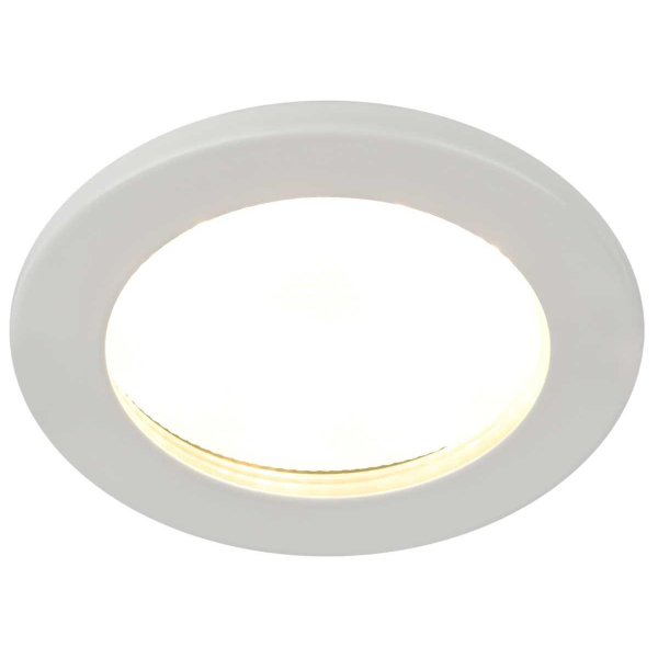 Встраиваемый светильник влагозащищенный ЭРА KL95 WH SET 5 под лампу GX53 IP44 белый набор 5 шт Б0070922