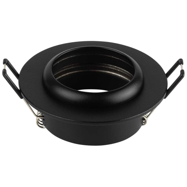 Светильник встраиваемый алюминиевый ЭРА KL109 BK под лампу MR16 GU5.3 черный матовый Б0061826