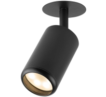 Светильник встраиваемый алюминиевый ЭРА KL106 BK под лампу MR16 GU10 черный матовый Б0061623