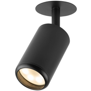 Светильник встраиваемый алюминиевый ЭРА KL106 BK под лампу MR16 GU10 черный матовый Б0061623