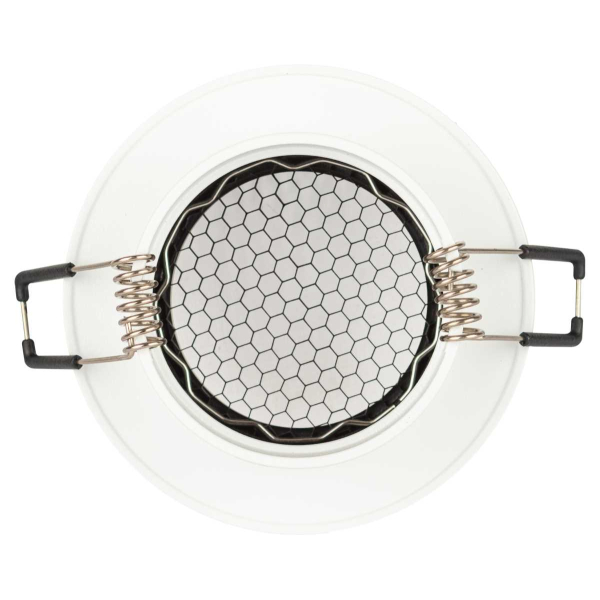 Светильник встраиваемый алюминиевый ЭРА KL109 WH/BK под лампу MR16 GU5.3 белый/черный матовый Б0061828