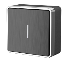 Выключатель одноклавишный с подсветкой Werkel Gallant графит рифленый W5010104 4690389163814