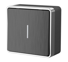 Выключатель одноклавишный с подсветкой Werkel Gallant графит рифленый W5010104 4690389163814