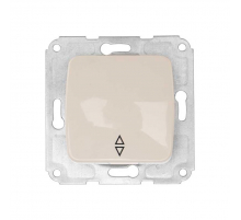 DEA Выключатель (переключатель) 1кл прох. с/у 10А мех. бежевый KRANZ KR-78-0235