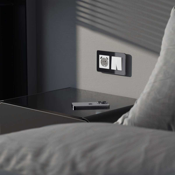 Выключатель двухклавишный с подсветкой Werkel W1120141 4690389197284