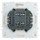 Переключатель одноклавишный перекрестный Stekker Эмили белый фарфор RSW10-5110-01 49871