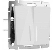 Выключатель двухклавишный с подсветкой Werkel W1120141 4690389197284