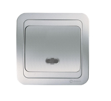 Выключатель 1 клав. с подсветкой Makel Mimoza 26621