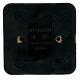 Выключатель двухклавишный Stekker София с подсветкой черный MSW10-21-02 49294