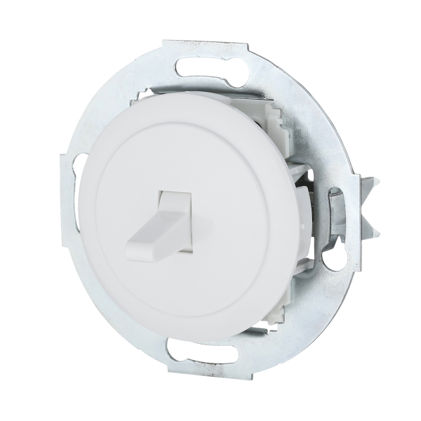 Переключатель LK Studio 1-рычажковый, на 2 направления (схема 6) 16 A, 250 B (белый) Vintage 880804-1