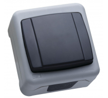 Выключатель Makel 1-кл. ОП 10А IP55 сер. с быстрозажимными контактами 36064101