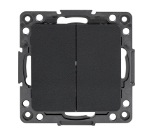 Стокгольм Механизм Выключателя 2-кл. проходного 10А черный EKF PROxima EZV10-027-10