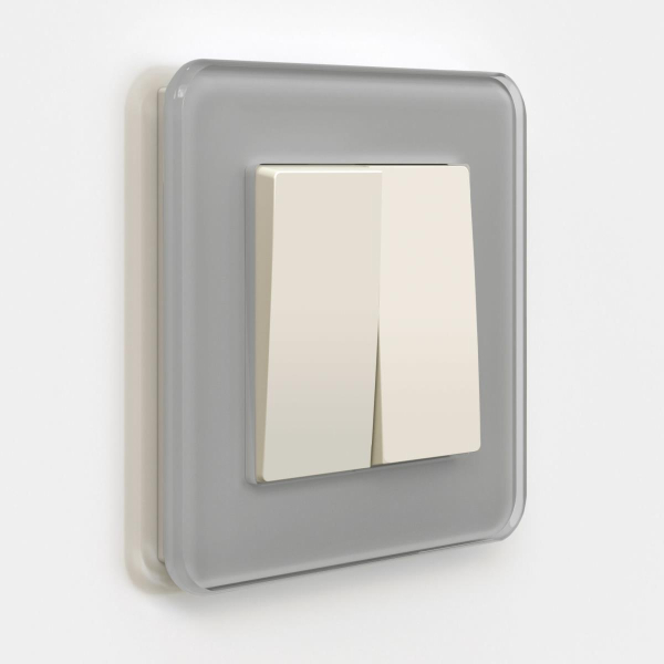 Выключатель двухклавишный Werkel айвори матовый W1120062 4690389184642