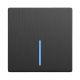 Выключатель Werkel одноклавишный проходной с подсветкой графит рифленый W1112104 4690389158421