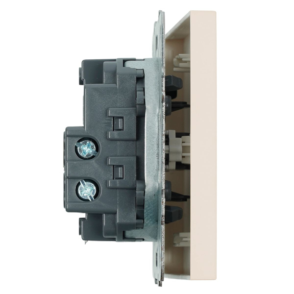 Переключатель 1-клавишный (механизм), Stekker, 250В, 10A Эмили, RSW10-5105-08, кашемир, soft touch 49893