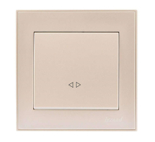 Выключатель промежуточный Lezard Rain кремовый 703-0303-107